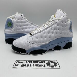 Size 6.5y- (GS)Air Jordan 13 Retro Blue White- (DJ3003-170)